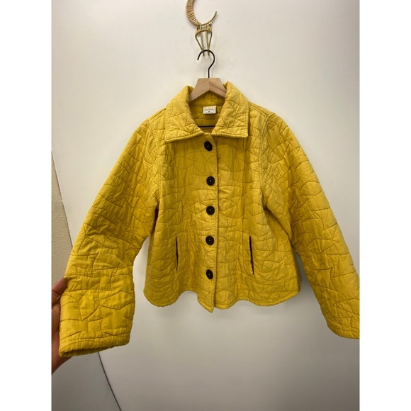 CMC by Color Me Cotton Button Down Jacket Yellow - Picture 3 of 8